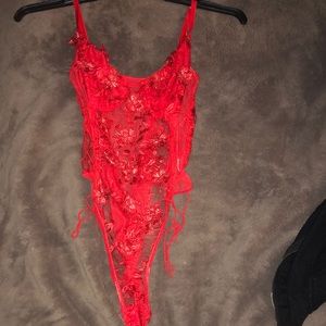 Red flower Lingerie
